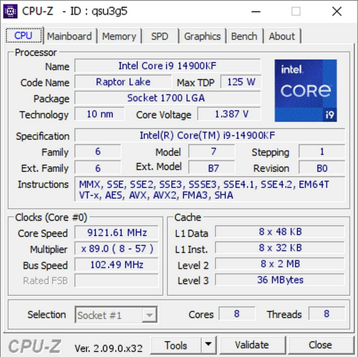 Intel Core i9 overclocking world record.