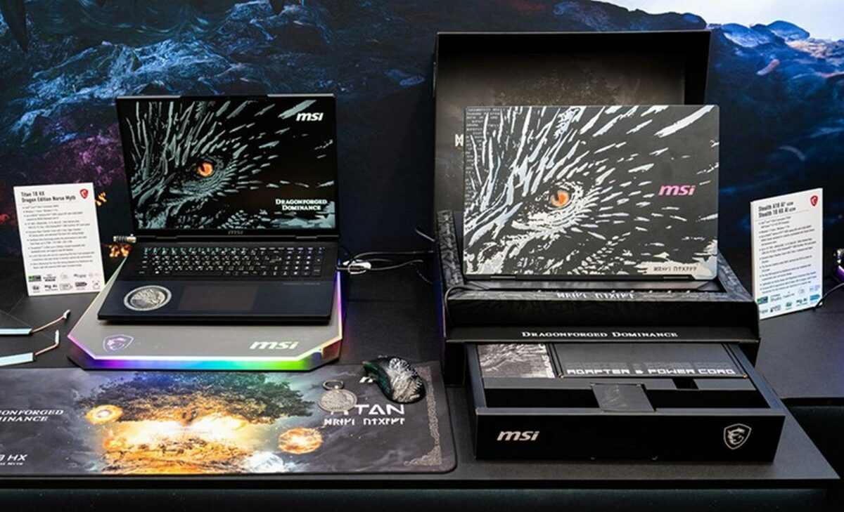 MSI Titan 18 HX Dragon Edition Norse Myth laptop with Nvidia RTX 50 Series GPU.