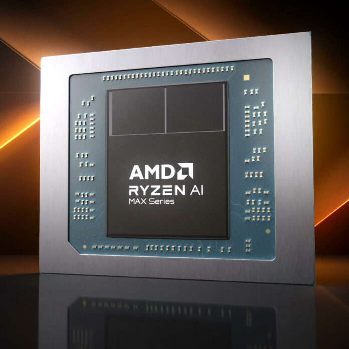 AMD Ryzen AI Max Series render.