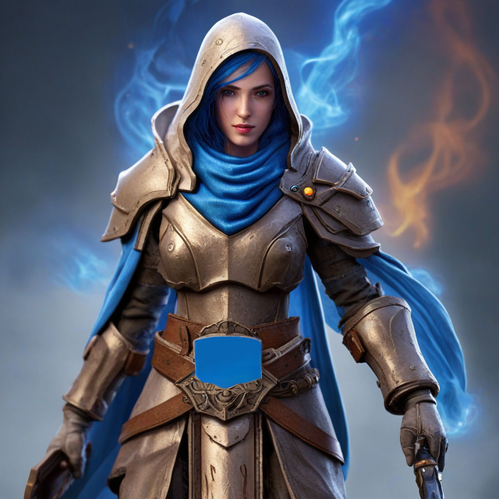 An AI-generated image of 'Intel Battlemage' made via Intel AI Playground, using HD resolution and standard quality settings.