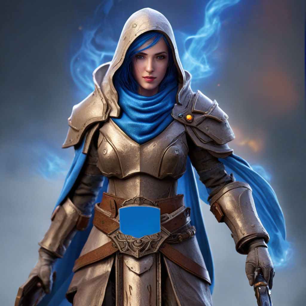 An AI-generated image of 'Intel Battlemage' made via Intel AI Playground, using HD resolution and standard quality settings, featuring inpainted adjustments.