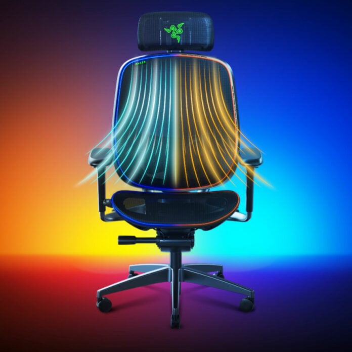 Razer Project Arielle cooling and heating mesh chair.