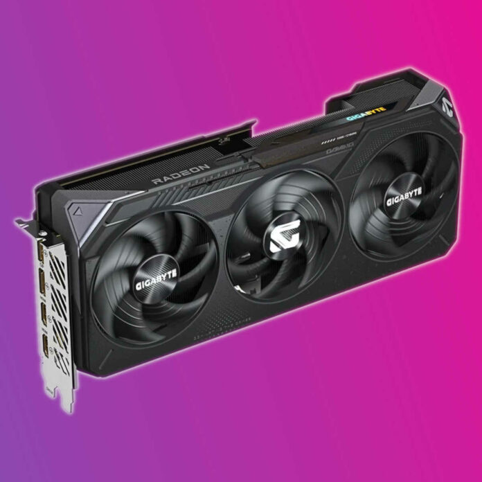 Gigabyte AMD Radeon RX 9070 XT Gaming OC graphics card.