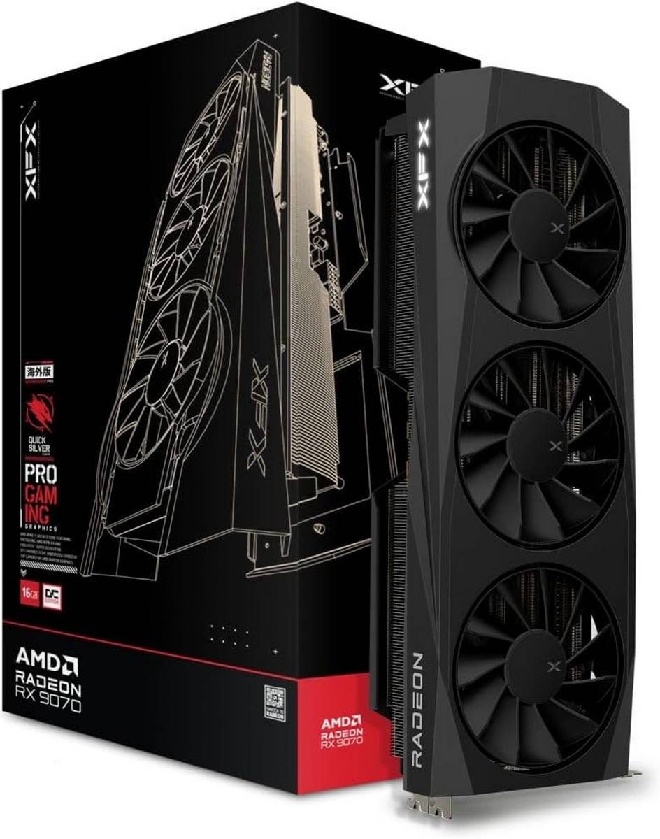 XFX AMD Radeon RX 9070 OC graphics card.