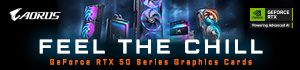 Aorus - Feel The Chill - GeForce RTX 50 Series Graphics Cards.