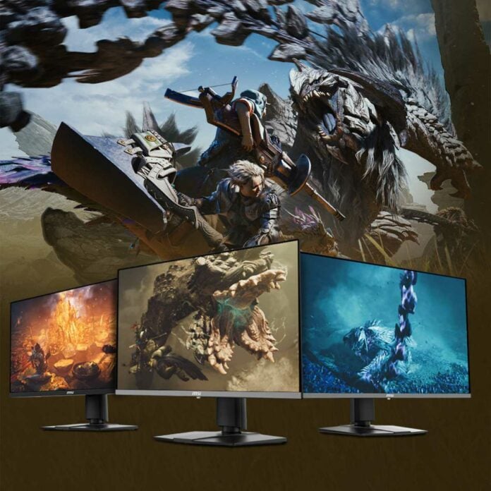 MSI's gaming monitor Monster Hunter Wilds deal.