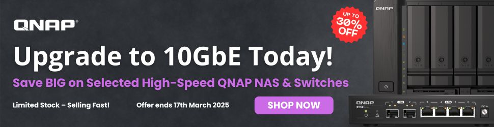 QNAP - Upgrade to 10GbE today.