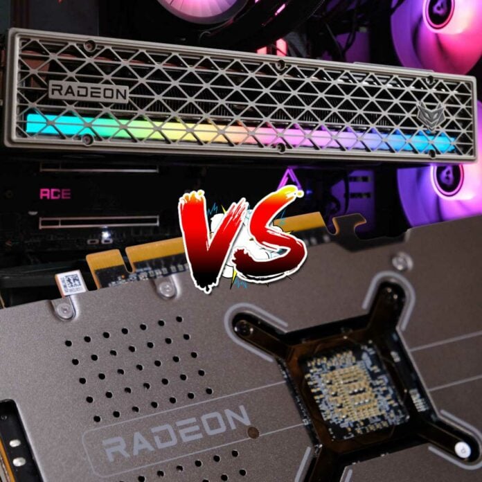 AMD Radeon RX 9070 XT vs. AMD Radeon RX 7800 XT.