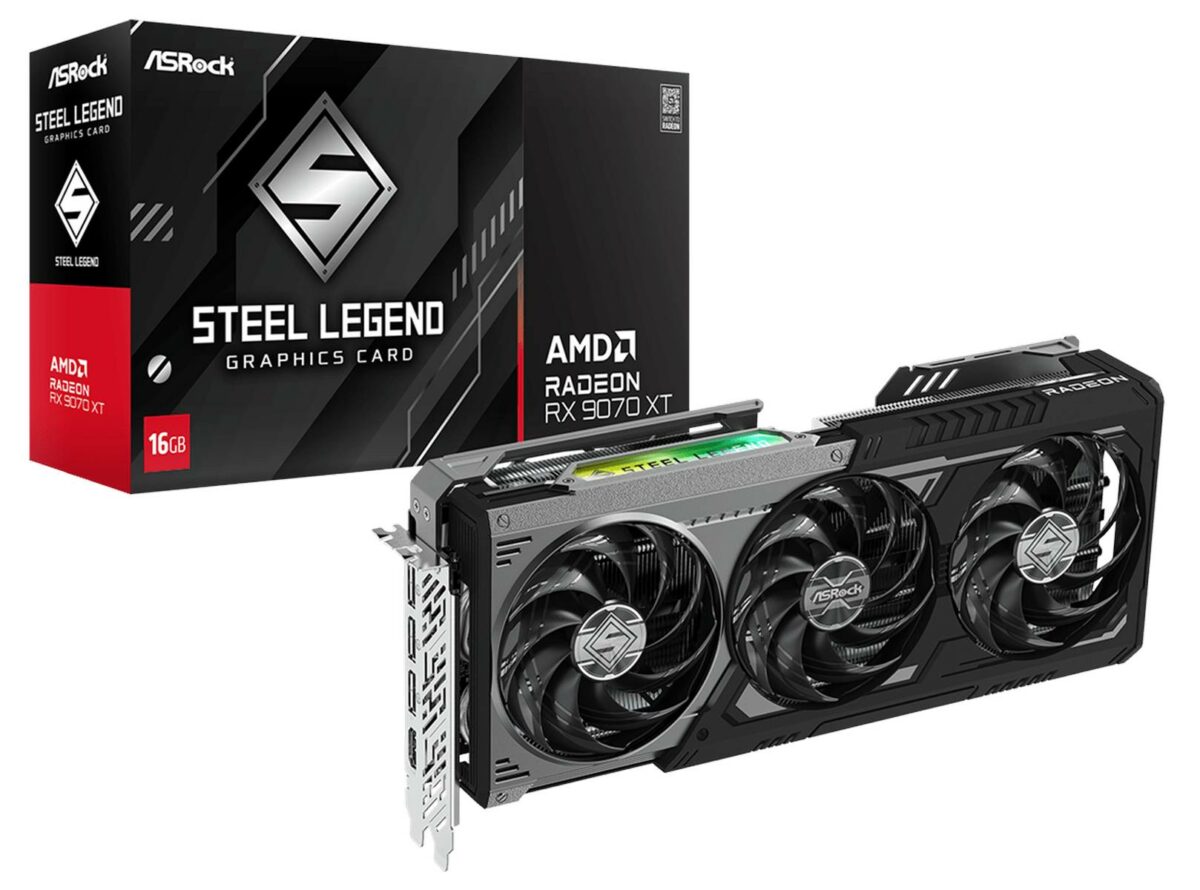 ASRock RX 9070 XT Steel Legend Dark.