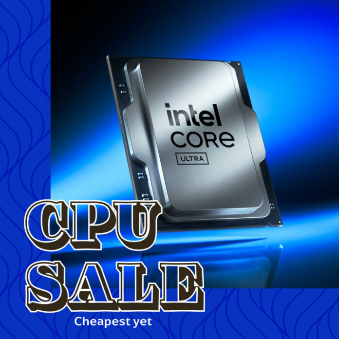 Intel Core Ultra 7 265K CPU sale.