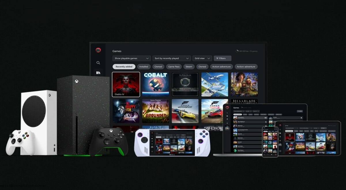 Steam category on Microsoft's Xbox console.